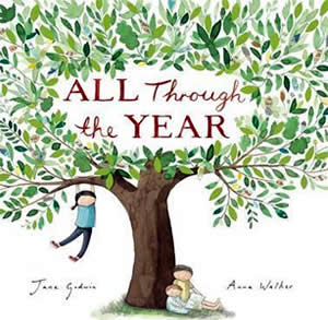 Cover of a book with an illustration of a large tree and one children playing on and around it